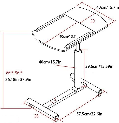 Panneau de densité bureau debout mobile et table d'appoint pliante - 3