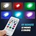 Wireless Led Lights for car, High Brightness Led Strobe Lights with Remote Control,8pcs Rechargeable Mini Warning Aircraft Drone Strobe Light for Vehicles Motorcycle Bike Moto