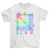 Photo Gallery maglietta con scritta "number table math day" - dive into the numbers! maglietta grafica divertente e colorata, unisex, perfetta per maghi e nerd della matematica!, bianco, 7-8 years Photo Gallery maglietta con scritta "number table math day" - dive into the numbers! maglietta grafica divertente e colorata, unisex, perfetta per maghi e nerd della matematica!, bianco, 7-8 years