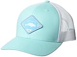 HUK Herren A1A Barb Stretchback Feuchtigkeitstransportierender Trucker Hut Mütze, Fish Diamond Strandglas, Einheitsgröße