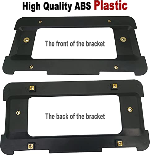 Fbjtdq Rear License Plate Holder Bracket For Bmw & Mini Cooper- Back Trunk Mount Tag Adapter With Black Aluminum Frame, Car Accessories 51187160607 511882380615, Screws Caps Insert Nuts #TOP2