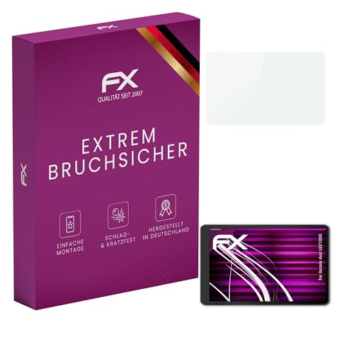 atFoliX Plastic Glass Protective Film compatible with Garmin dezl LGV1000 Glass Protector, 9H Hybrid-Glass FX Screen Protector