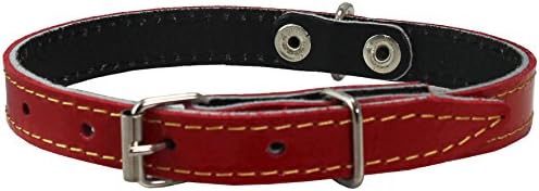 Genuine Leather Dog Collar 9.5"-13" Neck Size, 1/2" Wide Yorkshire Terrier, Puppies image 5