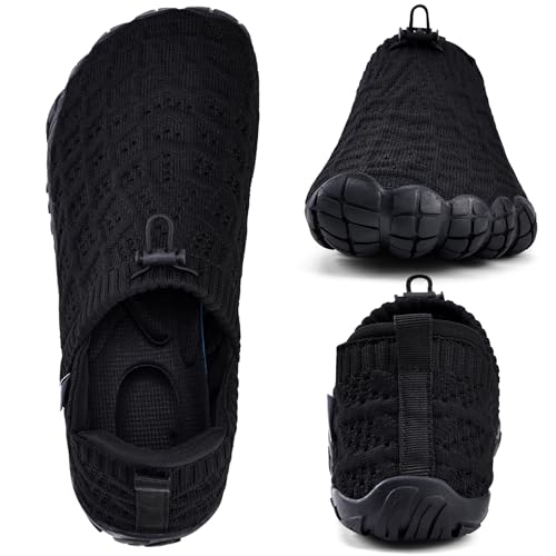 Image of WateLves Barefoot Water Shoes Women Men Beach Breathable Walking Shoes Anti Slip Wide Toe Minimalist Zero Drop Sneakers for Travel Hiking Yoga