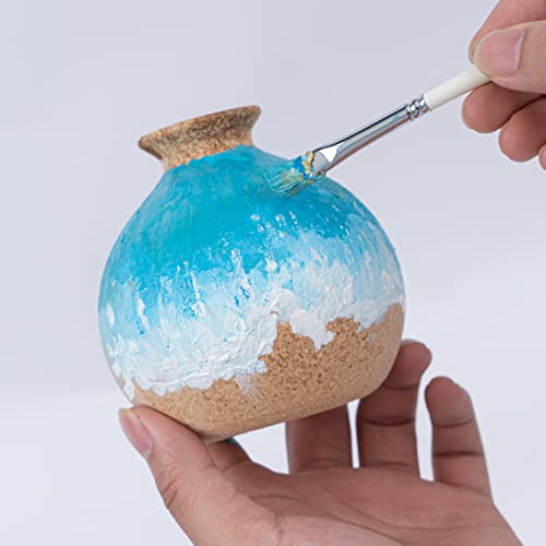 Himi Acrylic Paint Tubes 6 Colours 75Ml, 2.5 Us Fl Oz Tubes Craft Paint, Non Toxic Acrylic Paint For Artist ，Perfect For Canvas, Wood, Fabric, Leather, Cardboard, Paper, Mdf And Crafts #TOP6