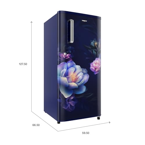 Image of Whirlpool 184 L 3 Star Direct-Cool Single Door Refrigerator (205 WDE PRM 3S SAPPHIRE SERENA-Y, Blue, 2026 Model)
