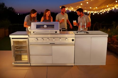 46" 4-Burner 72,000 BTU Deluxe Stainless Steel Propane Gas Outdoor