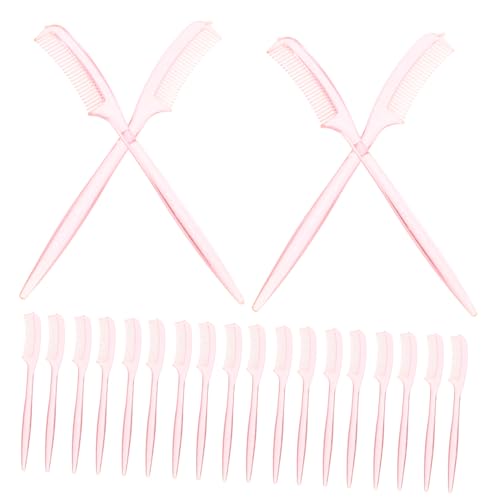 PATKAW 100 Piezas cepillo de pestañas peine de cejas latigazos equipo bigudí hacer mini pestañas postizas separador de pestañas máscara cepillo para extensiones de pestañas el plastico