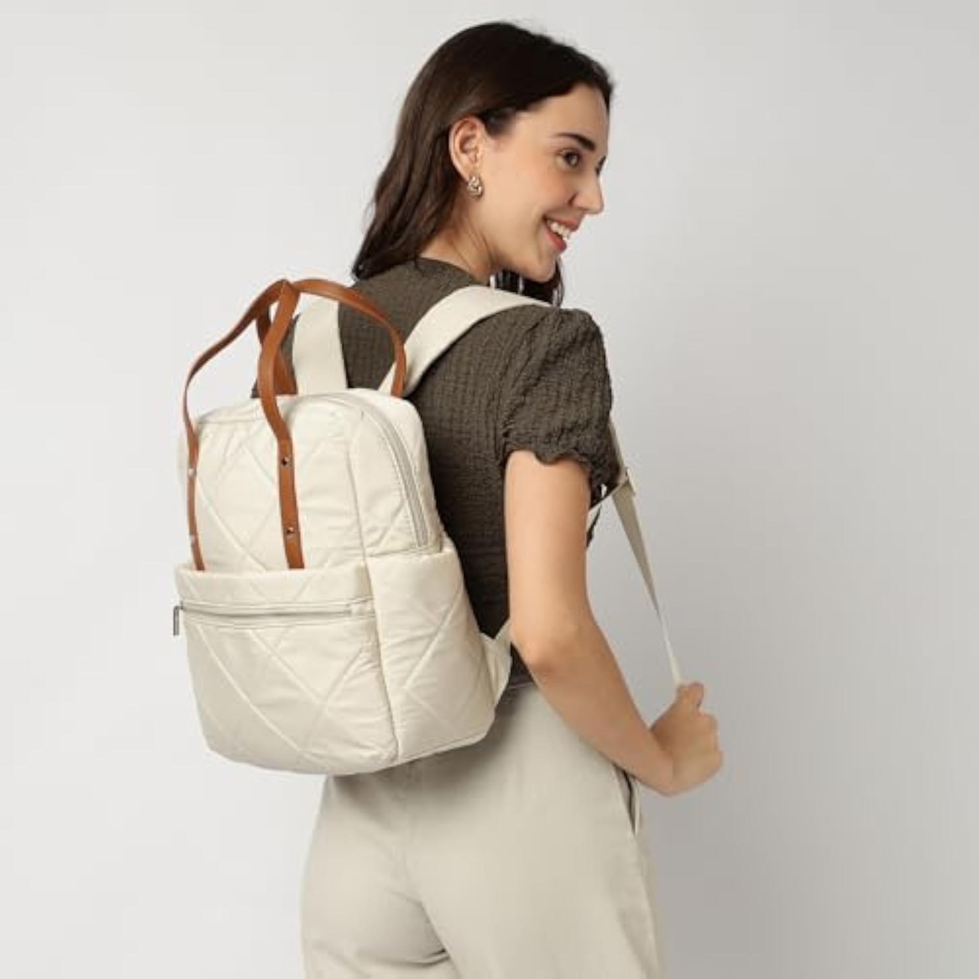 Casual Nylon Laptop Backpack for Work and College