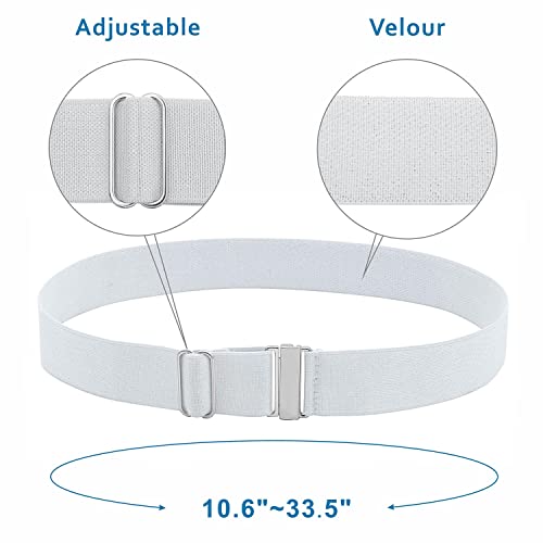 Gargala Women’s Thigh Garter Belt Adjustable Plus Size Sock Garters For Thick Thigh High (White) #TOP1