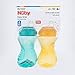 Nuby 2-Pack No-Spill Easy Grip Cup, 10 Ounce, Colors May Vary