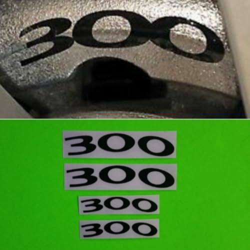 R&G 300 High Temp Brake Caliper Decal Sticker Set of 4 Decal + Instruction and Decal Surface Preparation Solution (Black) image 4