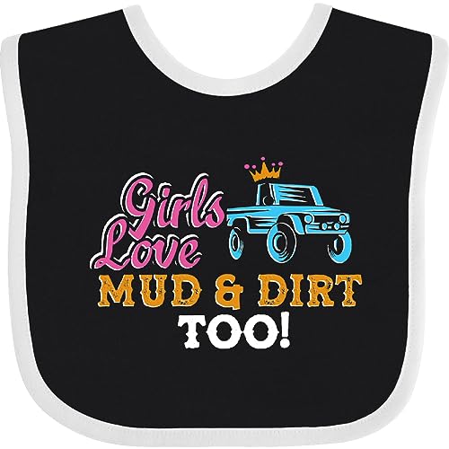inktastic Mudding Off Roading Girls Love Mud Baby Bib