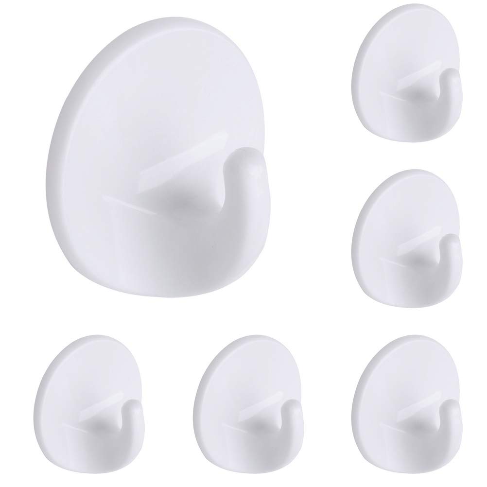 Senbos 6-Pack Silicone Toothbrush Holders - Self-Adhesive Wall Hooks For Bathroom, Kitchen, Office, Multi-Purpose Hanging Hooks - View #9