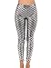 Alaroo Women Metallic Mermaid Print Scale Leggings Party Costume Silver M