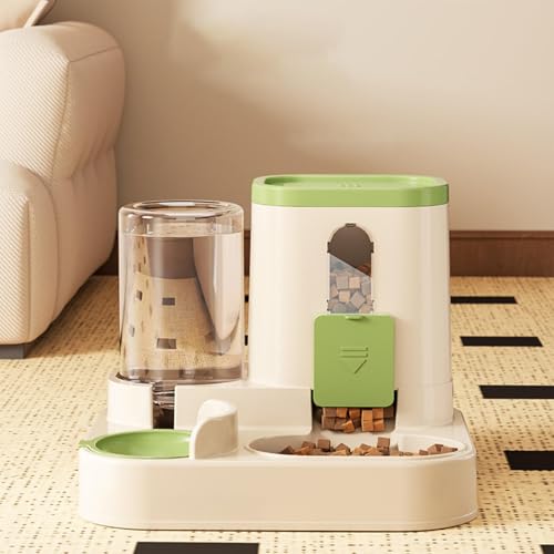 Auto Feeder Futterspender | Wasserspender für Haustiere | Katzenfutter und Wasserspender Set | Automatischer Futterspender und Tränke | Katze Auto Food Dispenser Bowl | Futterspender für
