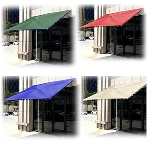 MACAGGTNTU Extérieur Parasol De Patio Hauteur Réglable Parasol De Marché 2x1.5m 3x2m 3x2.5m Parasol Rectangulaire pour Cour, Avant-Toit De Porte(Green,3x2.5m/10x8ft)