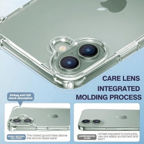 Image of Lustree Clear Transparent Case Compatible with iPhone 17 - Flexible TPU Slim Back Cover, with Raised Edges,Anti-Scratch & Anti-Yellow, Imported Material