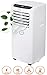 Produktbild 3in1 Mobile Klimaanlage 7000 BTU 24h Timer Fernbedienung Nachtmodus 2 Stufen Aircooler Mobiles Klimagerät Klima Anlage Ventilator Luftentfeuchter (Weiß 7000 BTU)