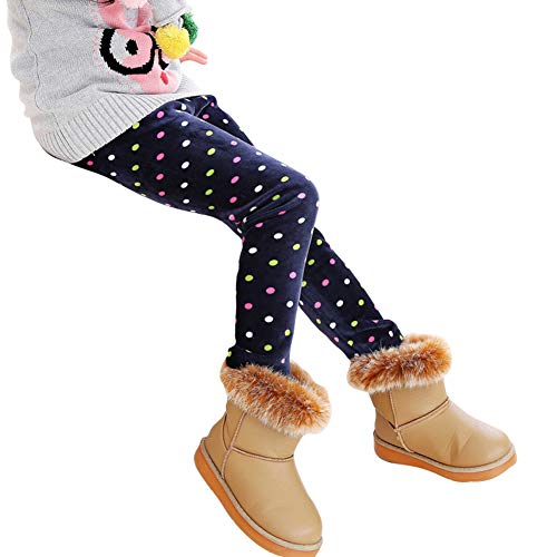 Niña Lindo Impresión Leggings Elástico Espesar Cálido Pantalones Largos Jeggings Leggins Deportivas