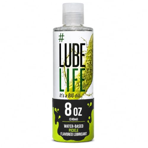 Image of LUBELIFE Dill Pickle Flavored Water Based Lube Personal Lubricant 8 fl oz