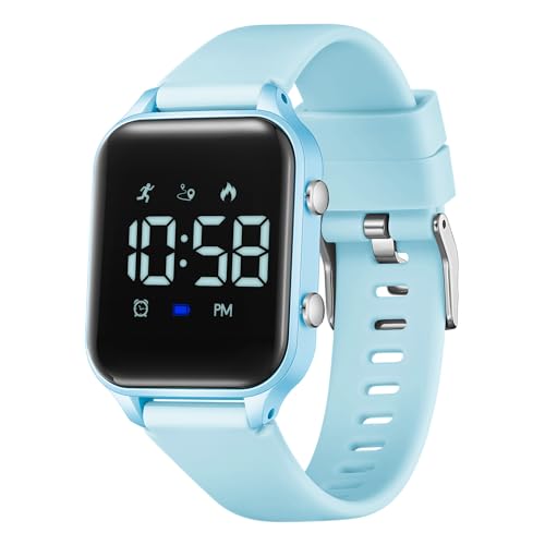 Image of LAVAREDO Kids Digital Watches for Boys Girls,Waterproof Sport Watch with Pedometer Stopwatch Vibration Alarm for Ages 5-13,No App Fitness Tracker Watch for Kids Teens Birthday Gifts