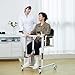 Patient Lift Transfer Chair,Patient Lift for Home,Hydraulic Aid 180°Split Seat,Height-Adjustable Nursing Chair,with Chamber Pot