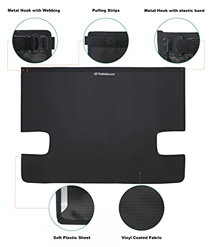 Image of Tonneau Cover for Jeep Wrangler Back Trunk Cargo Cover JL 2-Door, Black