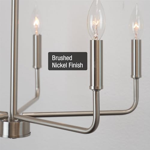 Image of Kira Home Camille 22 inch Modern 5-Light Chandelier for Kitchen Island