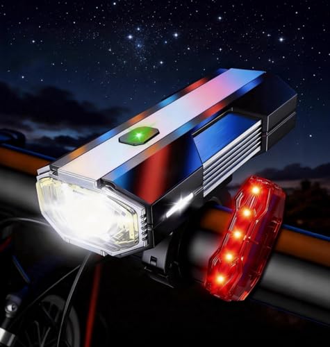Luces de bicicleta USB-C para evitar accidentes en la conducción nocturna