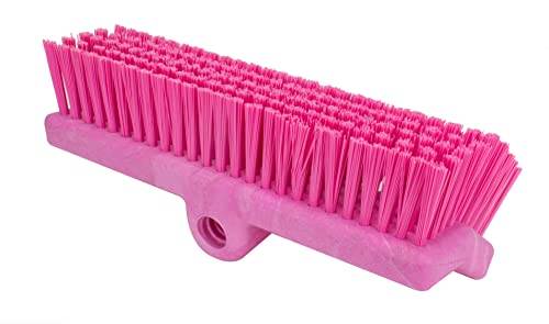 Image of SPARTA 40423EC26 Plastic Floor Scrub Brush, Wall Brush, Equipment Brush With Nonabsorbent Bristles For Industrial Kitchens, Hospitals, Commercial Cleaning, 10 Inches, Pink
