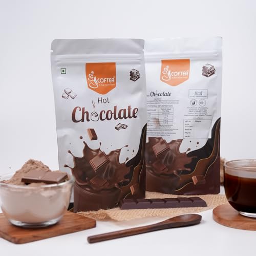 Image of Coftea Hot Chocolate Premix 250g | Rich Creamy Cocoa Drink Mix | Instant Hot & Cold Chocolate Beverage | Smooth Velvety Powder | Easy to Prepare Home Office Travel | Cafe Style Premix