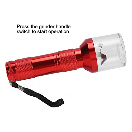 Nail Powder Mixer, Electric Aluminum Grinder Spices Crusher Grinder Cracker Nail Powder Mixer Blender Nail Powder Grinding Machine Tool Portable Chopper Fine Grinders For Home Kitchen Nail Salon(Red) #TOP3