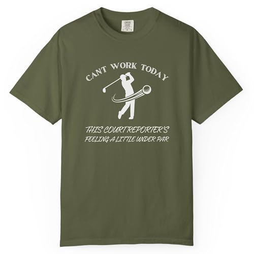 Funny Court Reporter Golf Dad T-Shirt