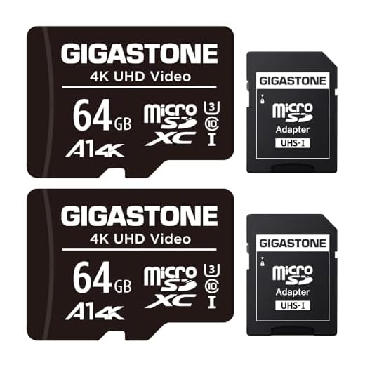 GIGASTONE 64GB Micro SD Card 2-Pack