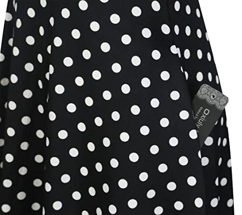 Image of oxiuly Wedding Church Vintage Cocktail Dresses with Pockets Summer Casual Floral Dress for Women Flare376