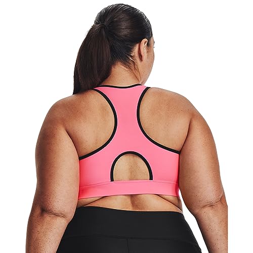 Under Armour UA HG Armour Mid Padless Sports Bra, Comfortable Bra for Exercise, Gym Bra for All Activities - Image 12