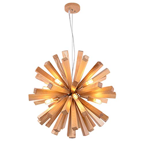 Lustre dandelion en bois G4 de 52 cm au design nordique