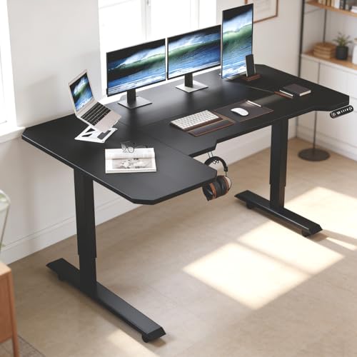 �X�^���f�B���O�f�X�N L�� ���~�f�X�N Radlove �d�����~���p�\�R���f�X�N ��150cm*���s101cm �Q�[�~���O�f�X�N �� �R�[�i�[ ���� 69~115CM �������[�@�\�t�� �I�t�B�X ���[�N�e�[�u�� �H�� �w�K/�I�t�B�X �׋��� �ω׏d80�s 