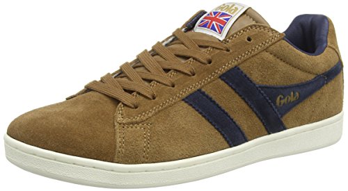 Image of Gola Equipe Suede - Sneakers for Men - Contrasting Wingflash - Heel Return - Durable Cupsole - Low Silhouette