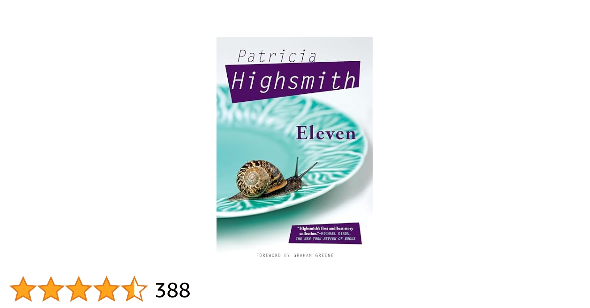 洋書　英語　Eleven, by Patricia　Highsmith Eleven : Highsmith, Patricia, Greene, Graham: Amazon.ca: Books