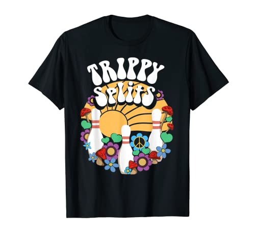 Trippy Splits Equipo de bolos Groovy Hippie Lily Splits Humor Camiseta