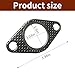 2 PCS Car Exhaust Gasket,1.5 Inch Reinforced High Temperature Gasket Exhaust Flange Gasket Car Accessories,Catalytic Converter Gasket,Exhaust Flange Gasket for Most Trucks Cars and SUVS