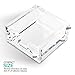 Modern Innovations 3 x 3 Crystal Clear Acrylic Notepad Holder W/O Pads - Sticky Notes Holder - Sticky Notepad Holder Perfect for Dorm Room and Office Desk Organization