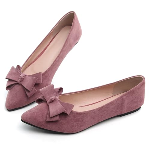 Image of SAILING LU Women's Bow-Knot Pointed Toe Ballet Flats