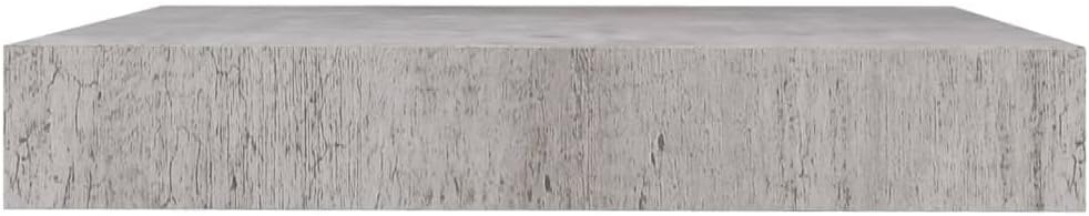 Floating Wall Shelf Bookshelf for Bedroom,Shelves,Wood Bookcase,Suitable for Bedroom, Office, Living Room, Study,Concrete Gray 9.1"x9.3"x1.5" MDF