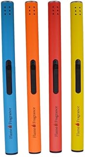 Cello Multi-Coloured Lighters Multipack. 4 X Long Lighters. Long Candle Lighter, Fire Starter & BBQ lighter. Home Accessories & Camping Accessories. Butane Gas Refill Lighter (Sold without Gas).