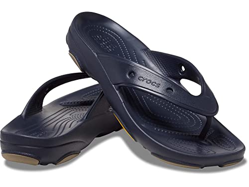 Crocs Unisex-Adult Classic All Terrain Flip Flops, Deep Navy, 5 Men