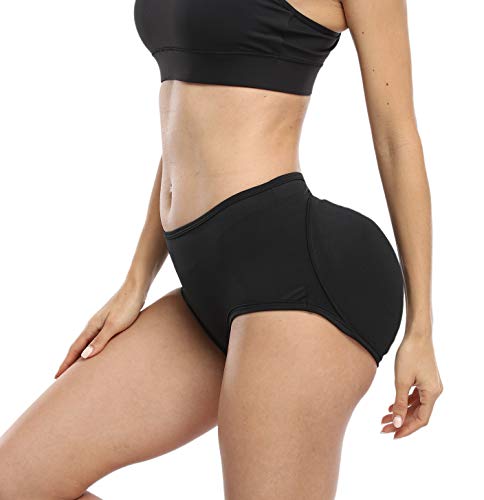 BIMEI 2PS Sponge padded Womens Butt Lifter Shapewear Butt Shaper Boxer Padded Enhancing Underwear