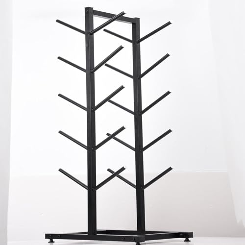 Double-Sided 5-Layer Skateboard Display Rack,Floor-Standing Snowboard Rack, Home Gym Organize Holder, Sample Board Display Rack, for Garage/Shop